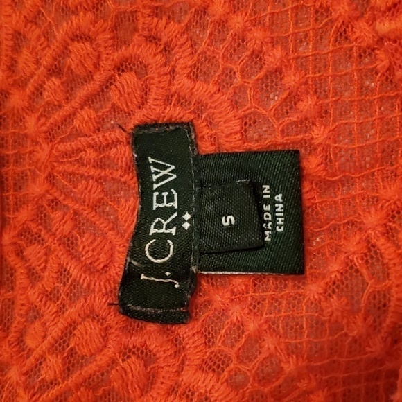 J. Crew Women's Scalloped Lace Short Sleeve Top Size Small - Picture 6 of 6